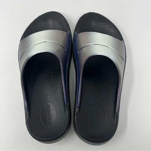 Oofas OOAHH Luxe Slide Sandals Frost Women’s Size 7 Recovery - Picture 7 of 9